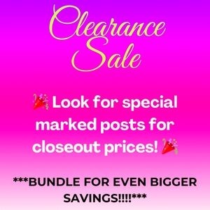 🎉🎉***CLEARANCE SALE***🎉🎉
